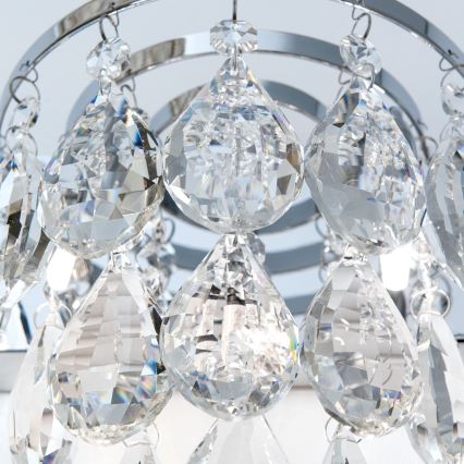 Kristallen wandlamp CELESTE 2xG9/40W/230V glanzend chroom