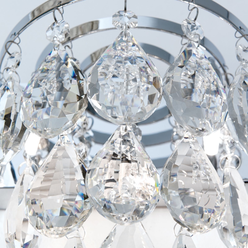 Kristallen wandlamp CELESTE 2xG9/40W/230V glanzend chroom