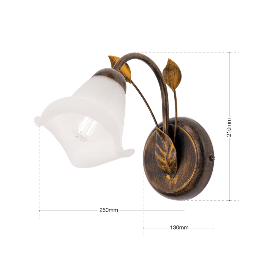 Applique murale SISI 1xE14/40W/230V bronze/patine