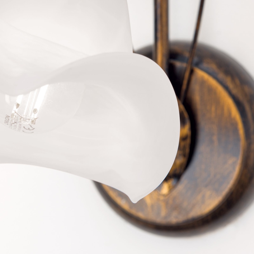 Wandlamp SISI 1xE14/40W/230V brons/patina