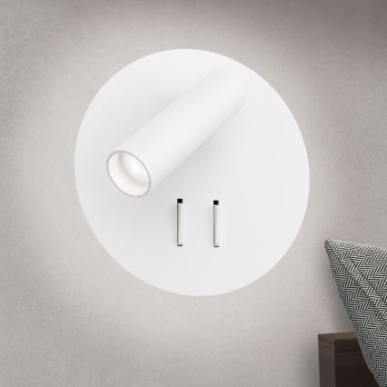 LED Wandspot LENNY LED/6W/230V + LED/3W wit