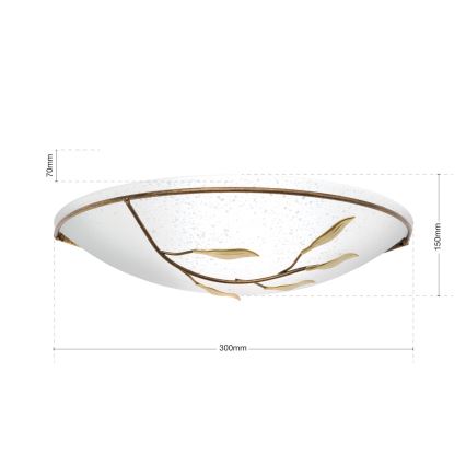 Orion WA 2-943/1 - Applique murale LUCA 1xE27/60W/230V bronze/patine