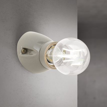 Wandlamp FROST 1xE27/60W/230V grijs