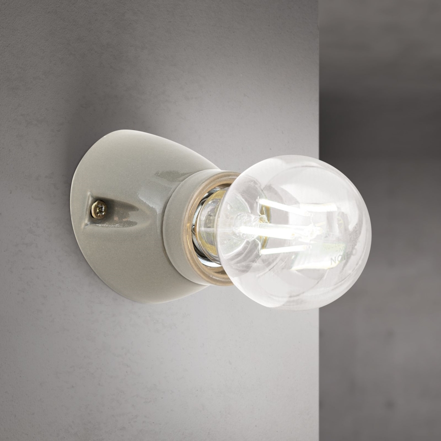 Wandlamp FROST 1xE27/60W/230V grijs