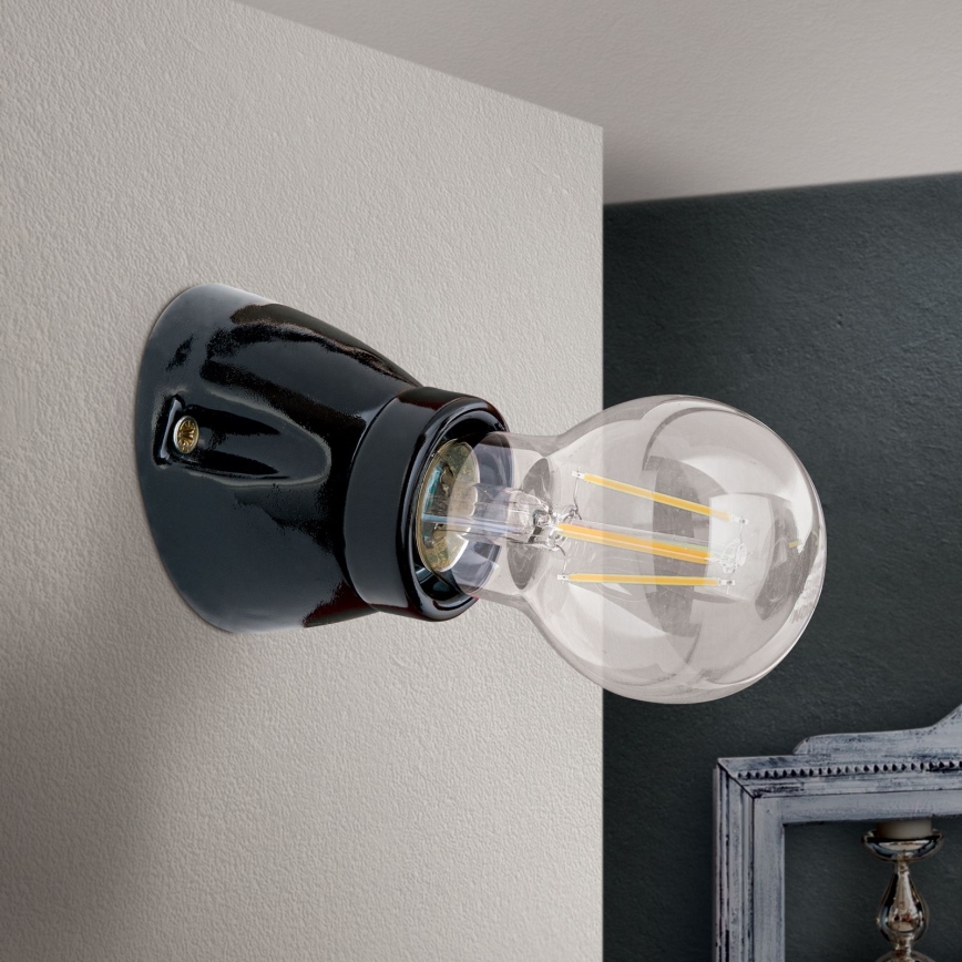 Wandlamp FROST 1xE27/60W/230V zwart