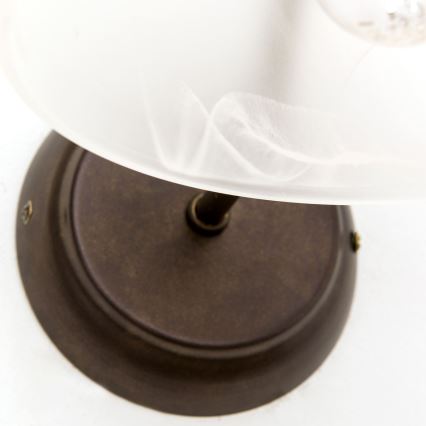 Wandlamp RULA 1xE27/40W/230V wit/brons