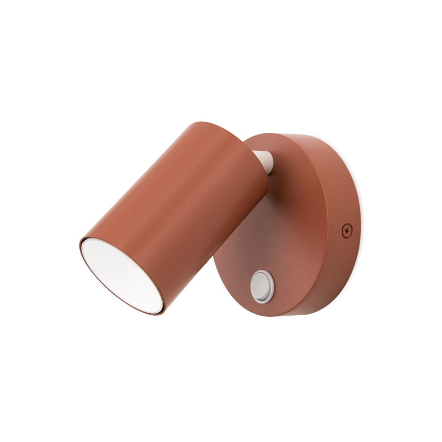Wandspot PENN 1xGU10/13W/230V baksteenrood