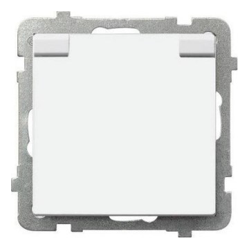 Ospel - Buitenstopcontact zonder afdekraam Schuko 230 V SONATA IP44 wit