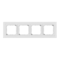 Ospel - Cadre en verre 4 modules SONATA blanc mat