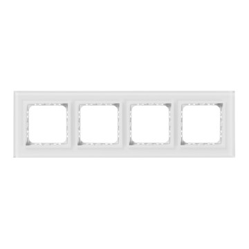 Ospel - Cadre en verre 4 modules SONATA blanc mat