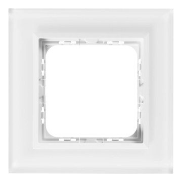 Ospel - Cadre en verre simple SONATA, blanc mat