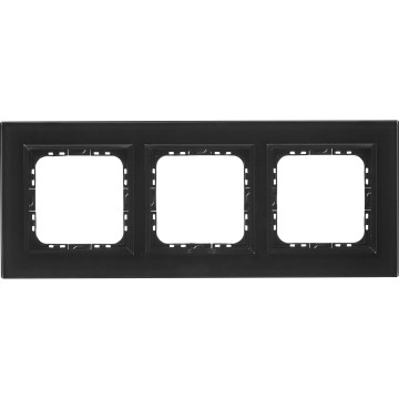 Ospel - Enjoliveur triple SONATA noir brillant