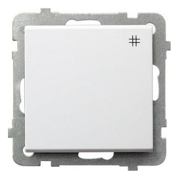 Ospel - Interrupteur croisé sans cadre n° 7 SONATA, blanc