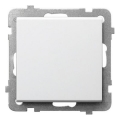 Ospel - Interrupteur unipolaire sans cadre n° 1/0 SONATA blanc