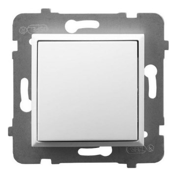 Ospel - Interrupteur unipolaire sans cadre n° 1 ARIA blanc