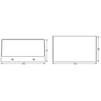 Osram - Applique murale d'extérieur dimmable LED RGBW SMART+ BRICK LED/14W/230V IP44 Wi-Fi