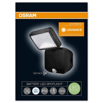 Osram - Applique LED extérieure avec détecteur BATTERY LED/4W/6V IP54