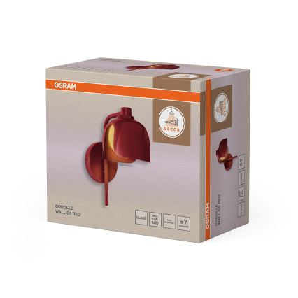 Osram - Applique murale DECOR COROLLE 1xG9/20W/230V rouge