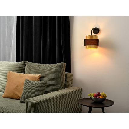 Osram - Applique murale DECOR HORNET 1xE27/10W/230V noire/dorée