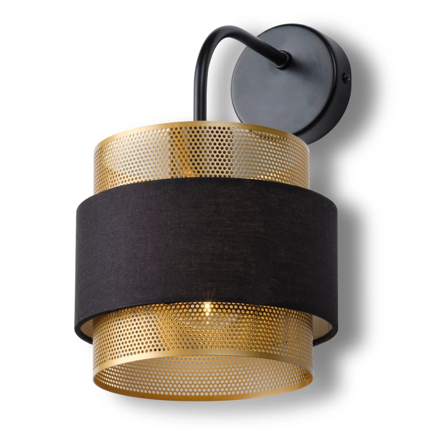 Osram - Applique murale DECOR HORNET 1xE27/10W/230V noire/dorée