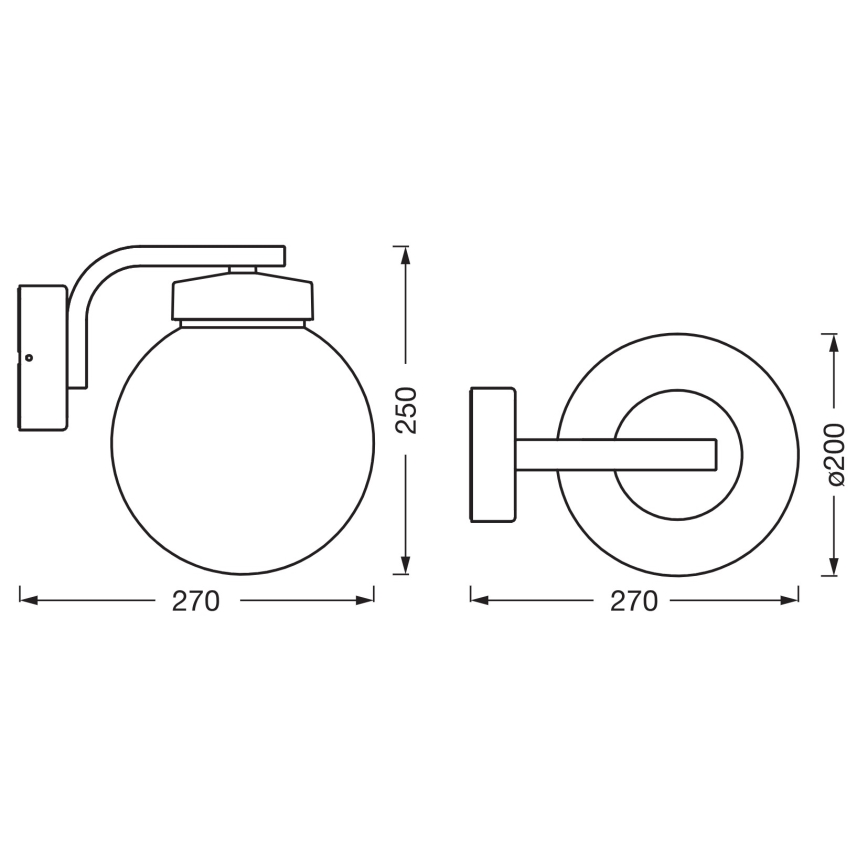 Osram - Applique murale extérieure ENDURA CLASSIC 1xE27/40W/230V IP54 anthracite