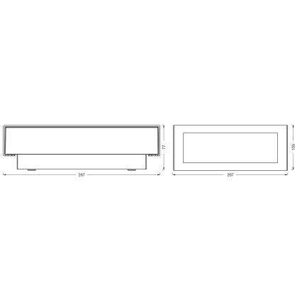 Osram - Applique murale extérieure ENDURA STYLE LED/10W/230V IP54 anthracite