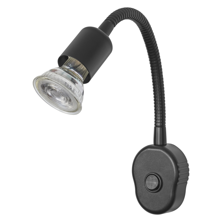 Osram - Applique murale flexible PLUG TUBE FLEX 1xGU10/5W/230V noire