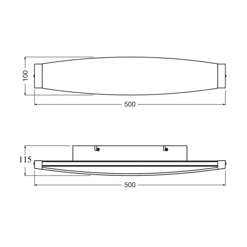 Osram - Applique murale LED DECOR FLAT LED/13W/230V gris