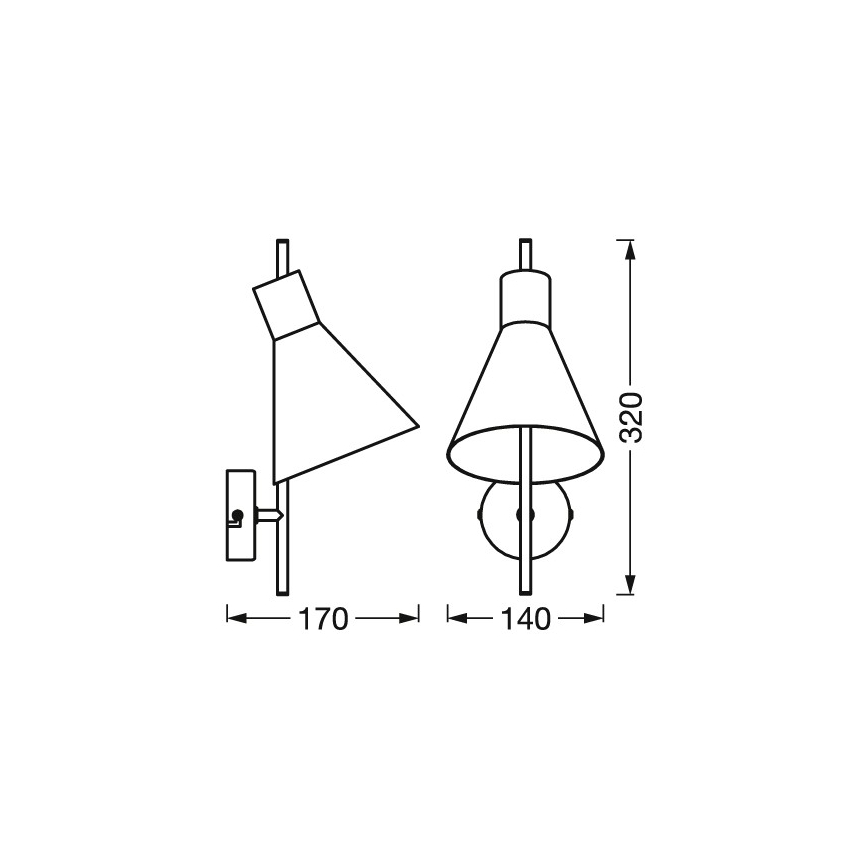 Osram - Applique murale LED DECOR TOKIO LED/5W/230V noire