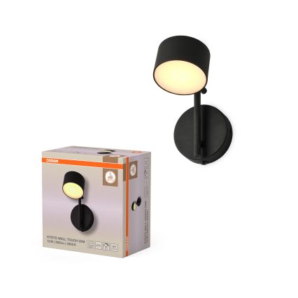 Osram - Applique murale LED dimmable à commande tactile DECOR KYOTO LED/12W/230V CRI 90 noire