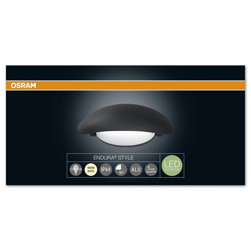 Osram - Applique Murale LED Extérieure ENDURA LED/8W /230V IP44 Noir Ip44 3