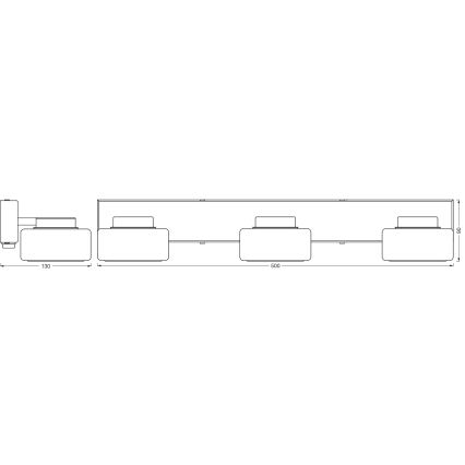 Osram - Applique murale LED pour salle de bains ORBIS FLAME 3xLED/5,5W/230V 3000/4000K IP44 noire