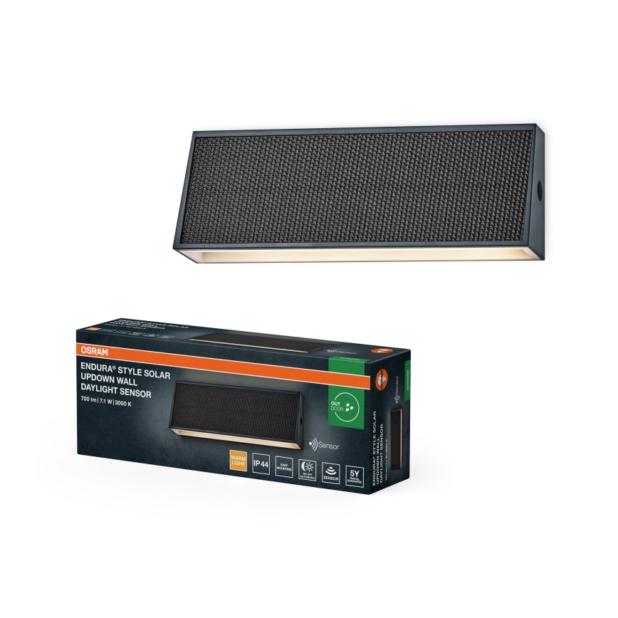 Osram - Applique murale solaire LED à intensité réglable ENDURA STYLE LED/7,1W/4,2V 2000 mAh IP44 anthracite