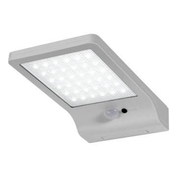 Osram - Applique murale solaire LED avec capteur DOORLED LED/3W/3,3V 2000 mAh IP44 argentée