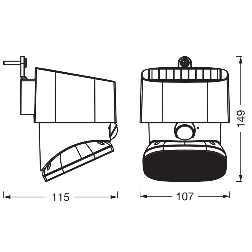 Osram - applique murale solaire à LED avec capteur ENDURA STYLE LED/10,3W/4,2V 2000 mAh IP54 anthracite