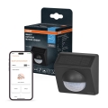 Osram - Buiten zonnegevoede SMART+ bewegingssensor 3,7V antraciet IP65 Wi-Fi 800 mAh