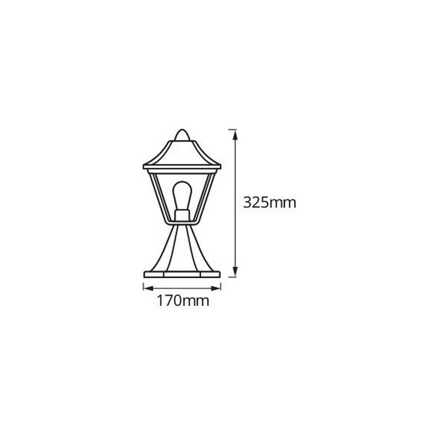 Osram - Buitenlamp TRADITION 1xE27/60W/230V IP44 patina/goud
