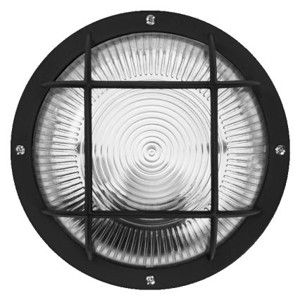 Osram - Buitenwandarmatuur BULKHEAD 1xE27/10W/230V Ø 19 cm IP54 zwart