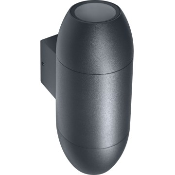 Osram - Buitenwandlamp CANNON 2xGU10/35W/230V IP44 antraciet