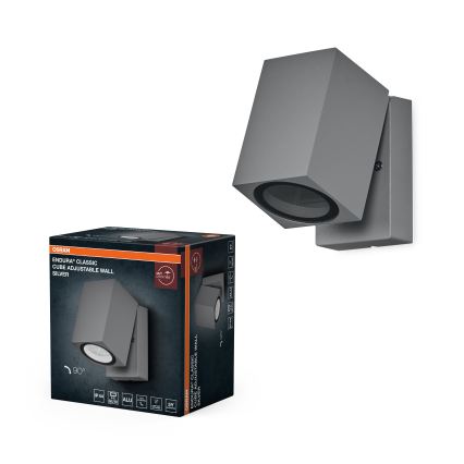 Osram - Buitenwandlamp ENDURA CLASSIC 1xGU10/35W/230V IP44 grijs