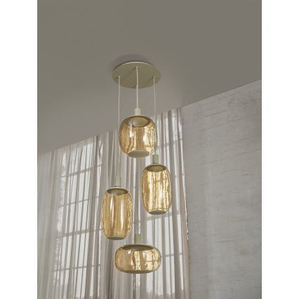 Osram - Câble d'alimentation NEEDLE PENDANT 4xE27/25W/230V beige