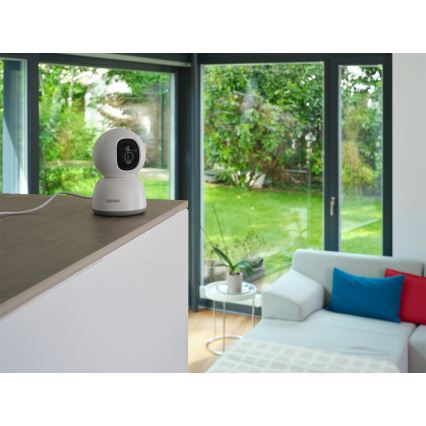 Osram - Caméra d'intérieur intelligente 360° avec capteur 2K SMART+ 230V Wi-Fi