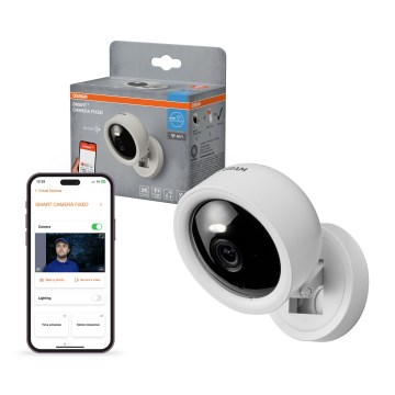 Osram - Caméra d'intérieur intelligente dotée d'un capteur 2K SMART+ 230V Wi-Fi