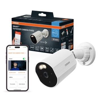 Osram - Caméra extérieure intelligente avec capteur 2K SMART+ 230V IP67 Wi-Fi
