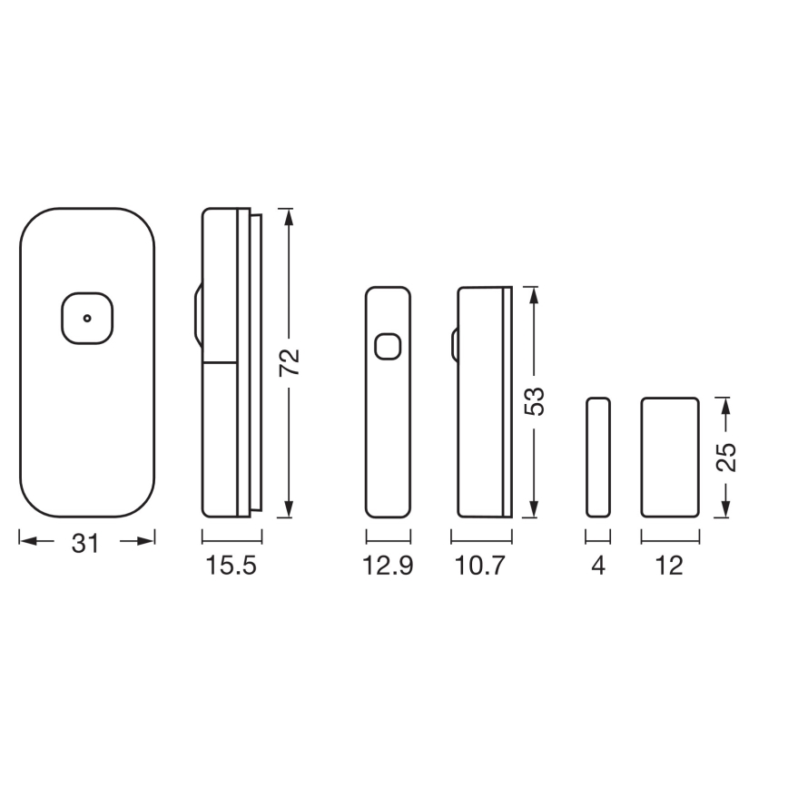 Osram - Capteur d'ouverture SMART+ 3,7V Wi-Fi 500 mAh
