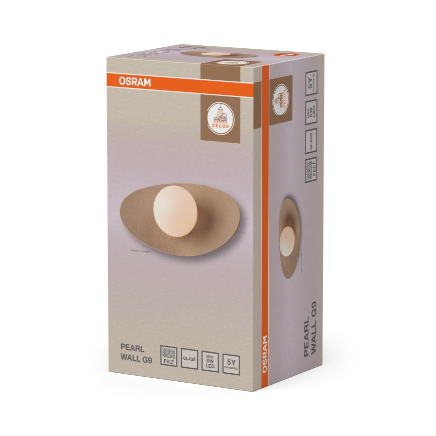 Osram - DECOR PEARL wandlamp 1xG9/5W/230V beige