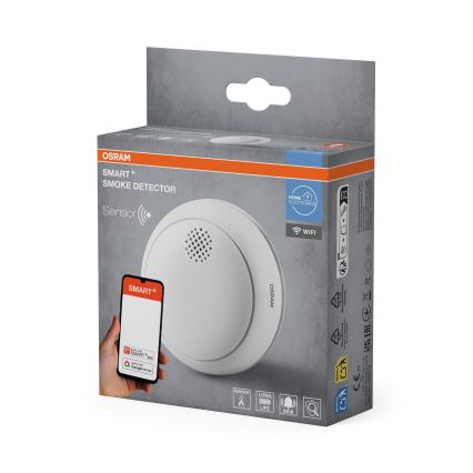 Osram - Détecteur de fumée SMART+ 3V Wi‑Fi 1400 mAh