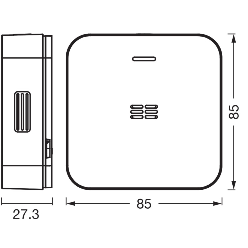 Osram - Détecteur de monoxyde de carbone SMART+ 2xAA Wi-Fi