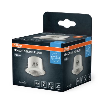 Osram - Détecteur de mouvement encastrable pour faux plafond 360° FLUSH 230V blanc