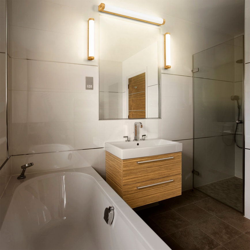 Osram - LED-dimbare spiegelverlichting voor de badkamer ORBIS TUBE LED/9W/230V 3000/4000K 40 cm IP44 bruin